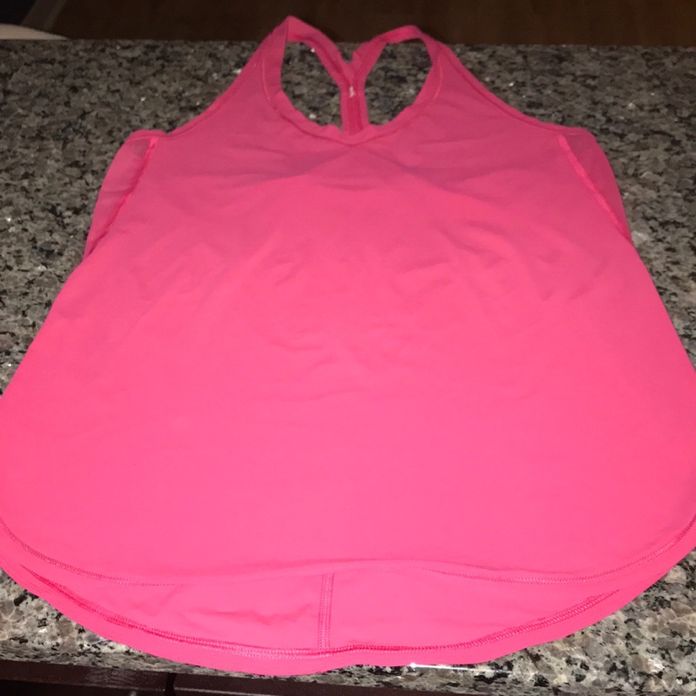 Lulu Lemon Bright Pink Cool Racer Back Tank